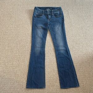 American Eagle Artist Jeans size 2 Long low rise bootcut 2L AE GUC